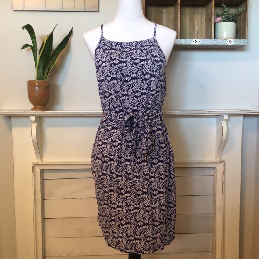 Dress | Loft Halter Tie M Waist Waist Wrap Dress